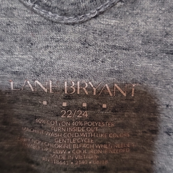 Lane Bryant size 22/24 strappy back gray tshirt - Picture 2 of 3